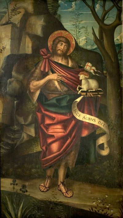 St John the Baptist in the Wilderness (recto), c.1520 by Defendente Ferrari